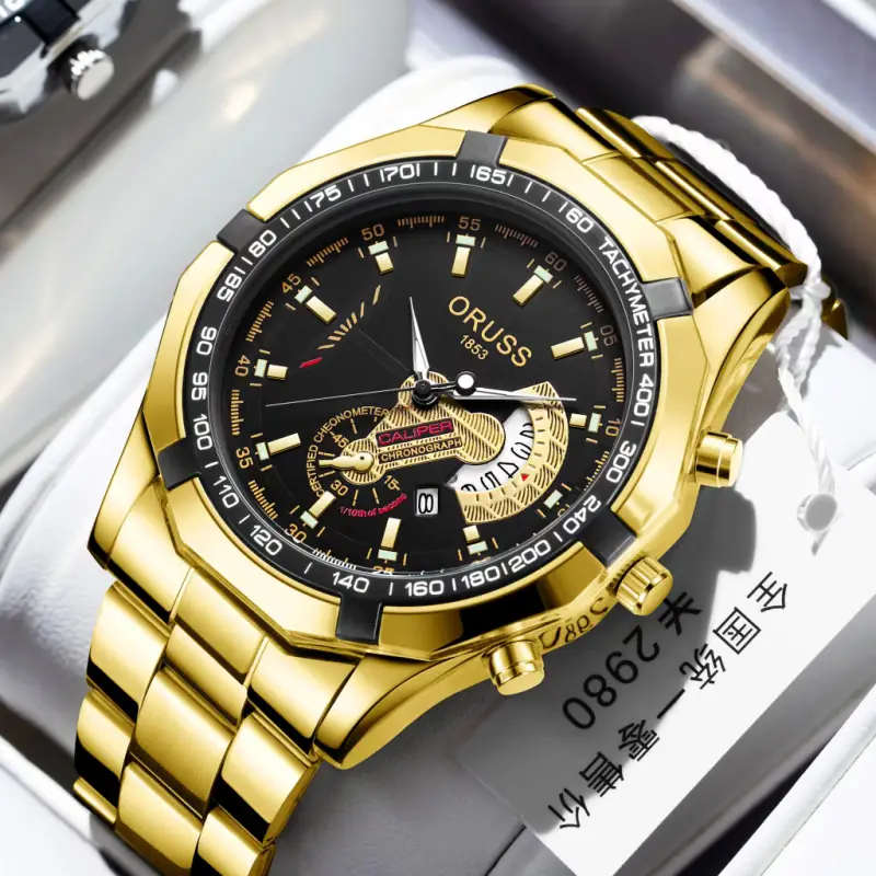 Dourado · Mostrador Preto